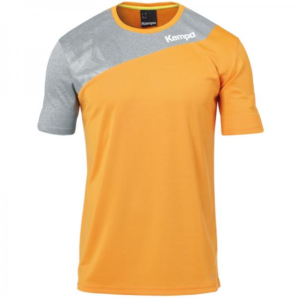 Kempa Trikot CORE 2.0 fresh orange/dark grau melange | 116 | Kurzarm