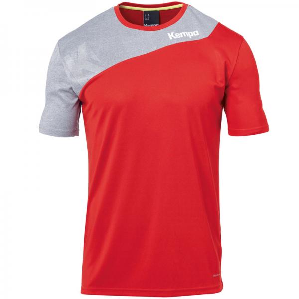 Kempa Trikot CORE 2.0 rot/dark grau melange | 116 | Kurzarm