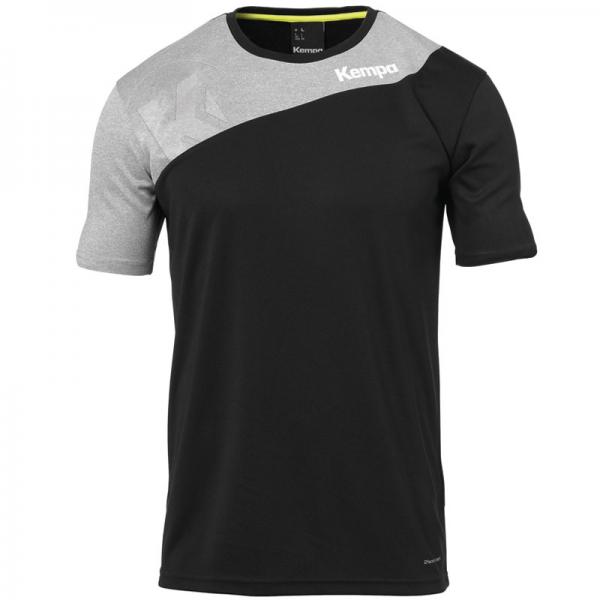 Kempa Trikot CORE 2.0 schwarz/dark grau melange | 116 | Kurzarm