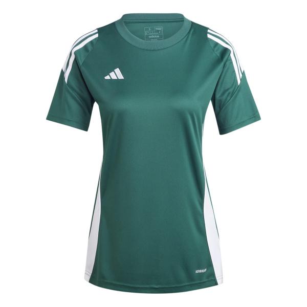 adidas Damen-Trikot TIRO 24 -kurzarm team dark green/white | XL | Kurzarm
