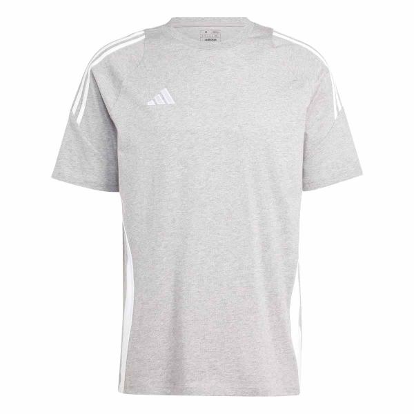 adidas T-Shirt TIRO 24 medium grey heather/white | 116