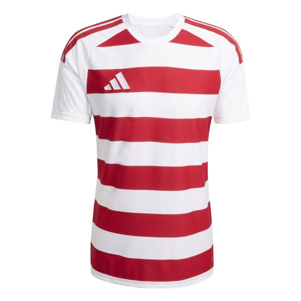 adidas Trikot HOOPED 26 white/team red | 116 | Kurzarm