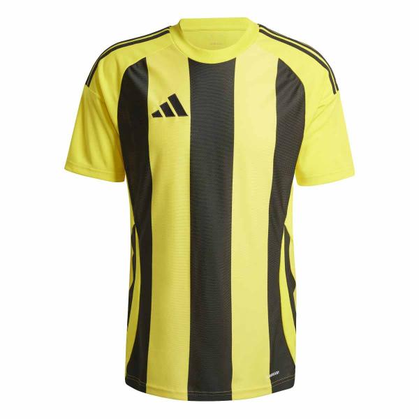 adidas Trikot STRIPED 24 - kurzarm team yellow/black | 116 | Kurzarm