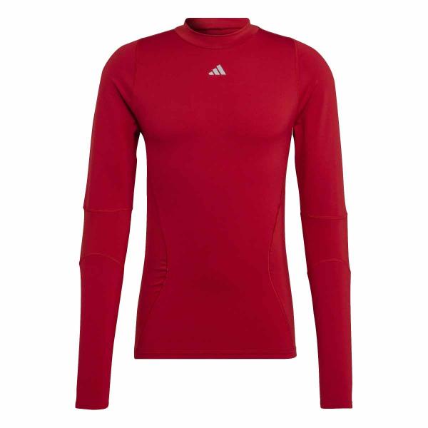 adidas Unterziehhemd TECHFIT COLD - langarm team power red 2 | XS