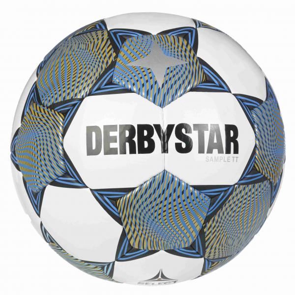 Derbystar Fußball BRILLANT TT weiß/blau/gold | 5