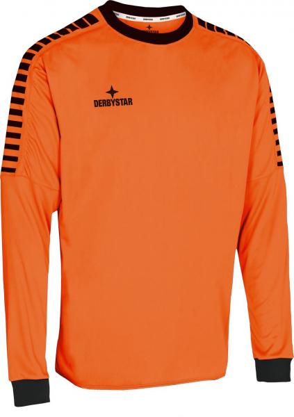 Derbystar Torwarttrikot HYPER orange/schwarz | 116 | Langarm