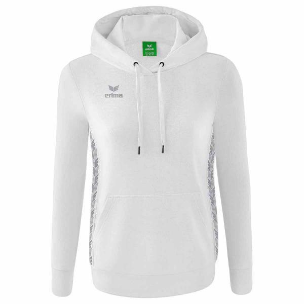 erima Damen-Hoodie ESSENTIAL TEAM weiß/monument grey | 34