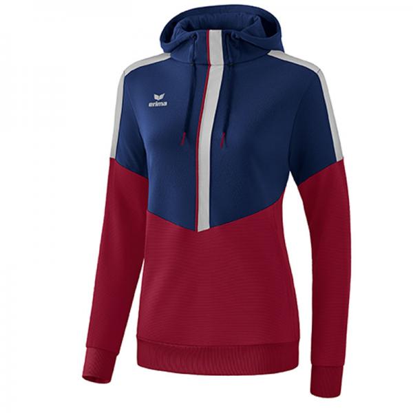 erima Damen-Hoodie SQUAD new navy/bordeaux/silver grey | 34