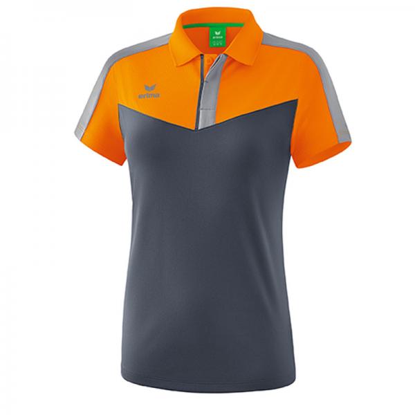 erima Damen-Poloshirt SQUAD orange/grau | 34
