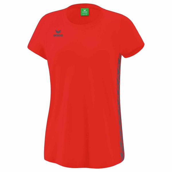 erima Damen-T-Shirt ESSENTIALTEAM rot/slate grey | 34