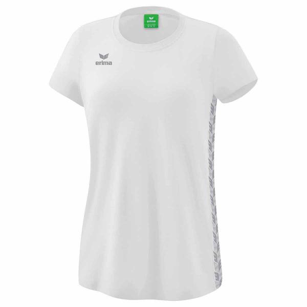 erima Damen-T-Shirt ESSENTIALTEAM weiß/monument grey | 34