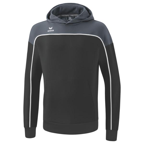 erima Hoodie CHANGE - mit Kapuze black grey/slate grey | 128