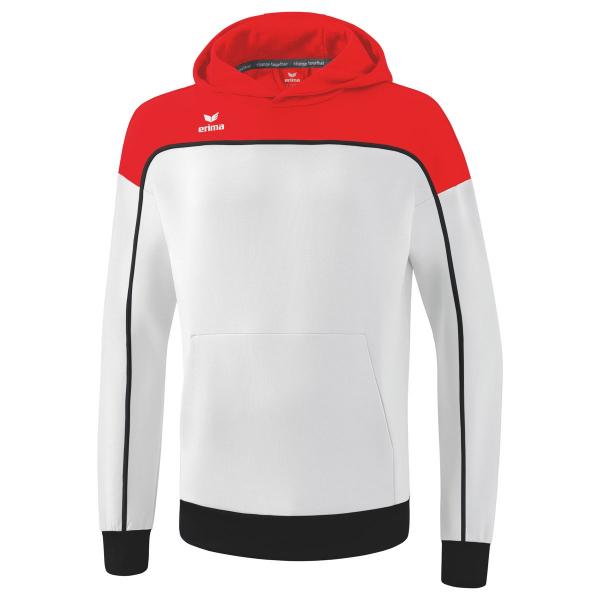 erima Hoodie CHANGE - mit Kapuze weiß/rot/schwarz | 128