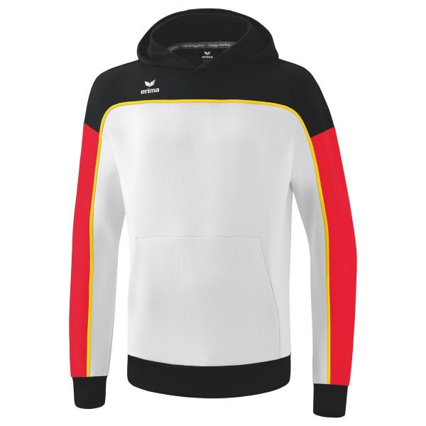 erima Hoodie CHANGE - mit Kapuze weiß/schwarz/rot | 128
