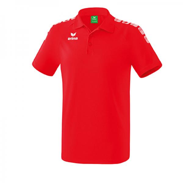 erima Poloshirt ESSENTIAL 5-C rot/weiß | 140