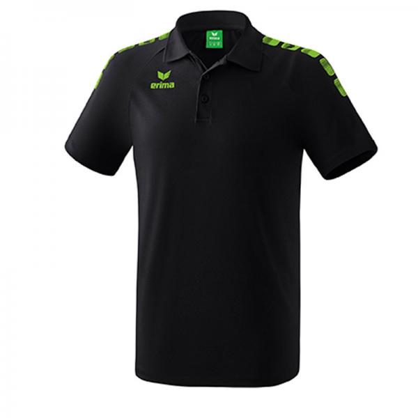 erima Poloshirt ESSENTIAL 5-C schwarz/green gecko | 128