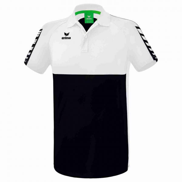 erima Poloshirt SIX WINGS schwarz/weiß | S