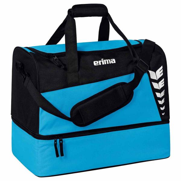 erima Sporttasche SIX WINGS -mit Bodenfach curacao/schwarz | L