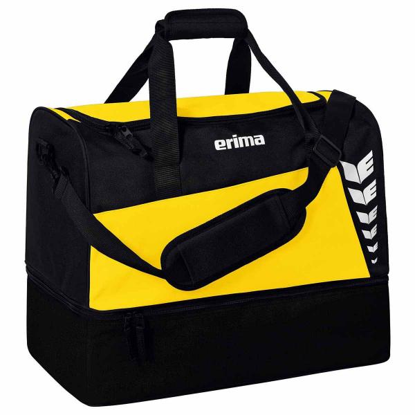 erima Sporttasche SIX WINGS -mit Bodenfach gelb/schwarz | S