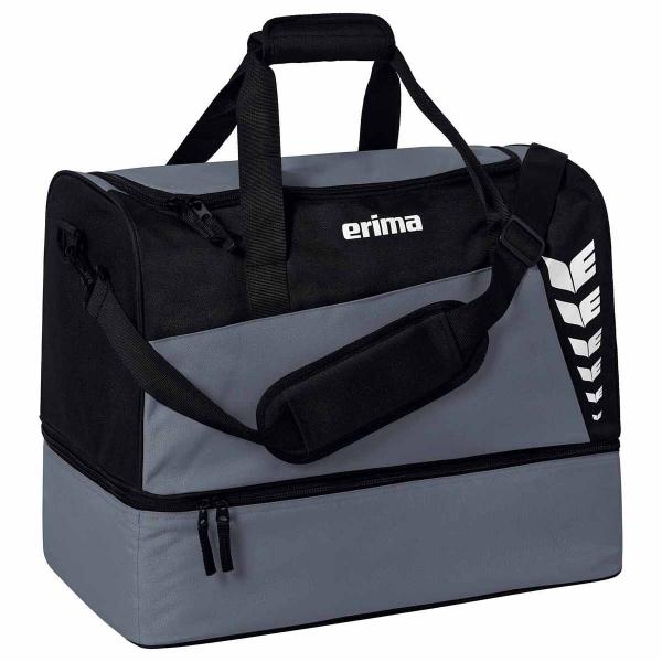 erima Sporttasche SIX WINGS -mit Bodenfach slate grey/schwarz | S
