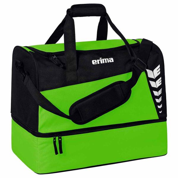 erima Sporttasche SIX WINGS -mit Bodenfach green/schwarz | S