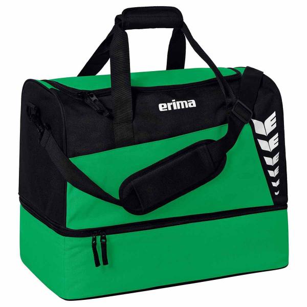 erima Sporttasche SIX WINGS -mit Bodenfach smaragd/scharz | S