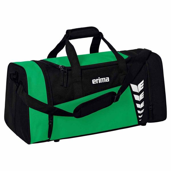 erima Sporttasche SIX WINGS -mit seitlichen Nassfächern smaragd/schwarz | S