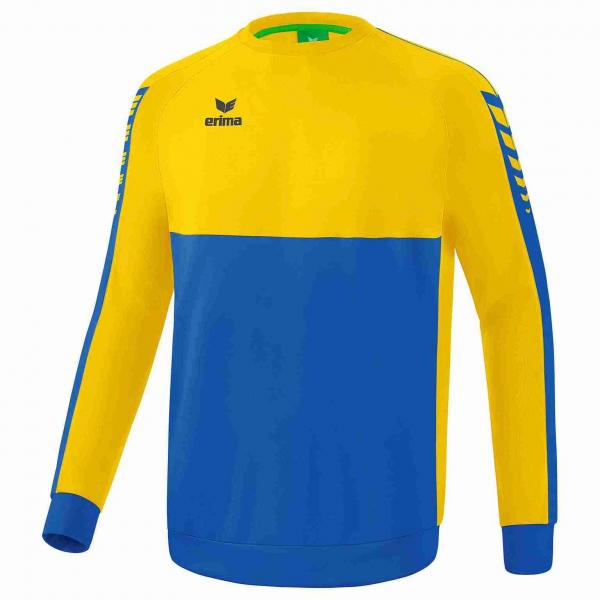 erima Sweatshirt SIX WINGS new royal/gelb | 116