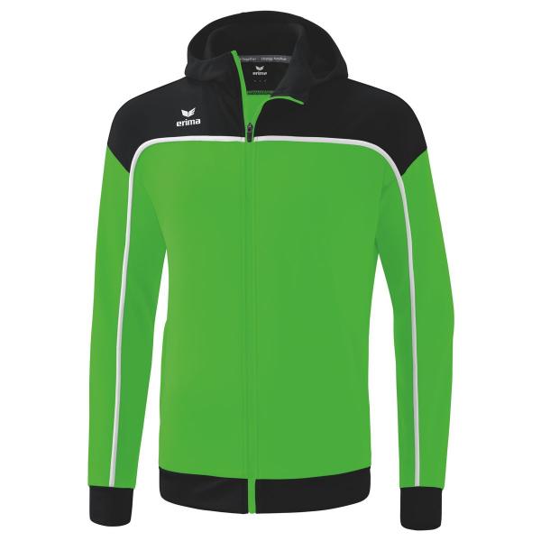 erima Trainingsjacke CHANGE -mit Kapuze grün/schwarz | 128