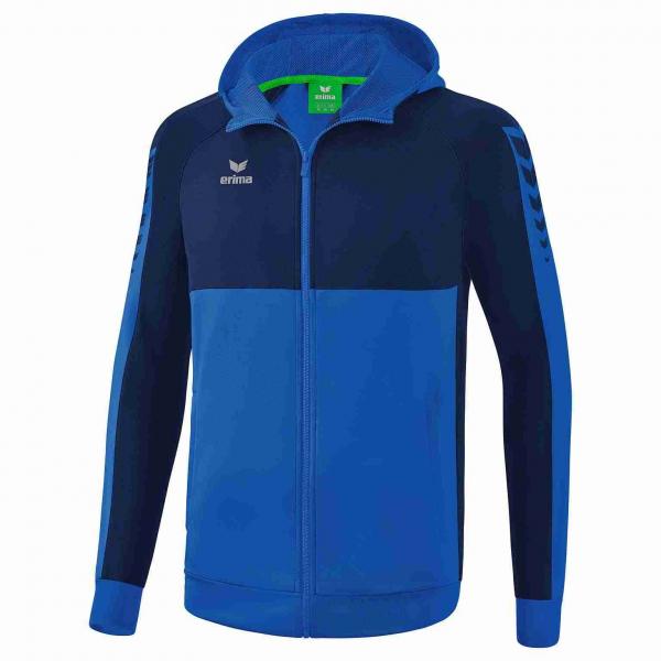 erima Trainingsjacke SIX WINGS - mit Kapuze new royal/new navy | 116