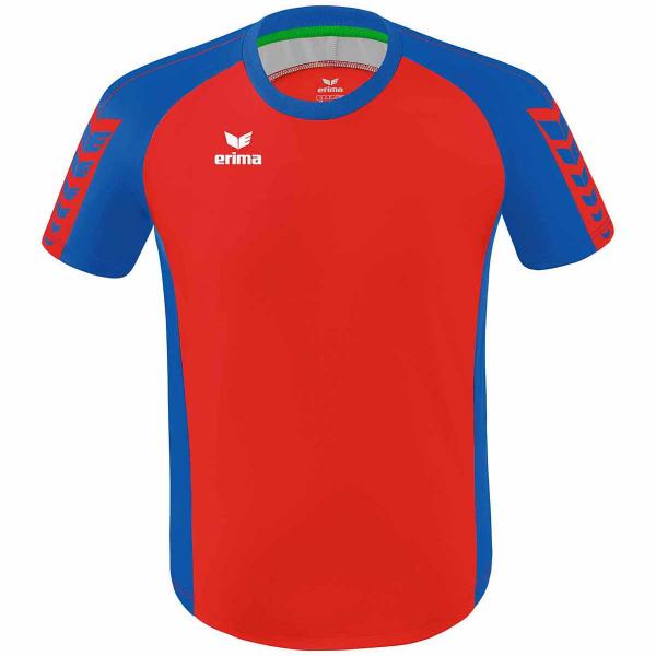 erima Trikot SIX WINGS rot/new royal | 128 | Kurzarm