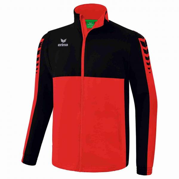 erima Windbreaker SIX WINGS -mit abnehmbaren Ärmeln rot/schwarz | S
