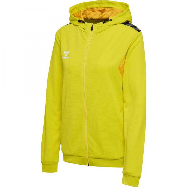 hummel Damen-Kapuzenjacke AUTHENTIC PL ZIP blazing yellow | XS