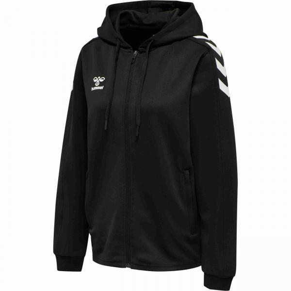 hummel Damen-Kapuzenjacke CORE XK POLY black | XS