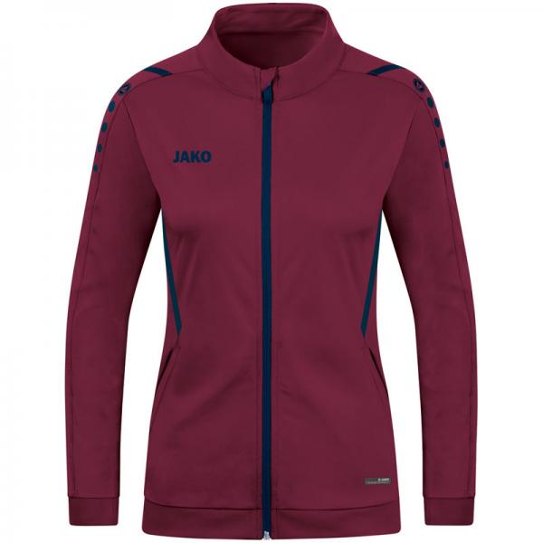 Jako Damen-Polyesterjacke CHALLENGE maroon/marine | 34