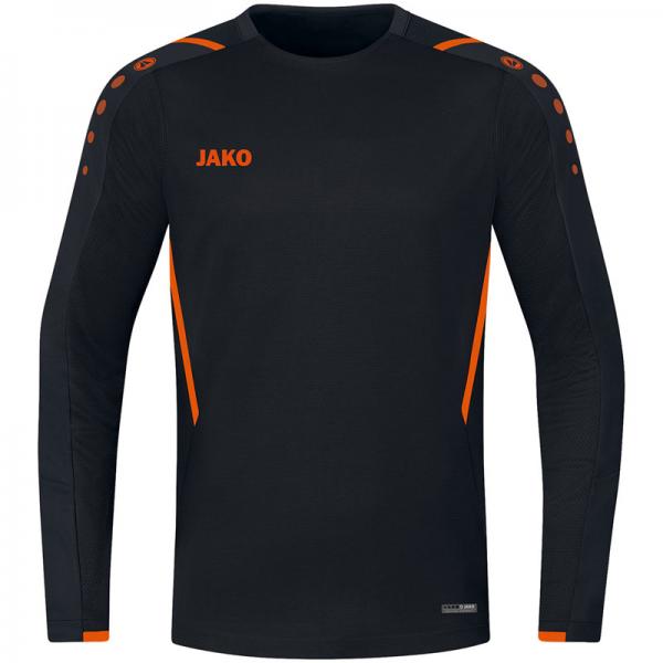 Jako Sweatshirt CHALLENGE schwarz/neonorange | 128