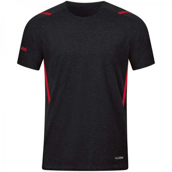 Jako T-Shirt CHALLENGE schwarz meliert/rot | 128