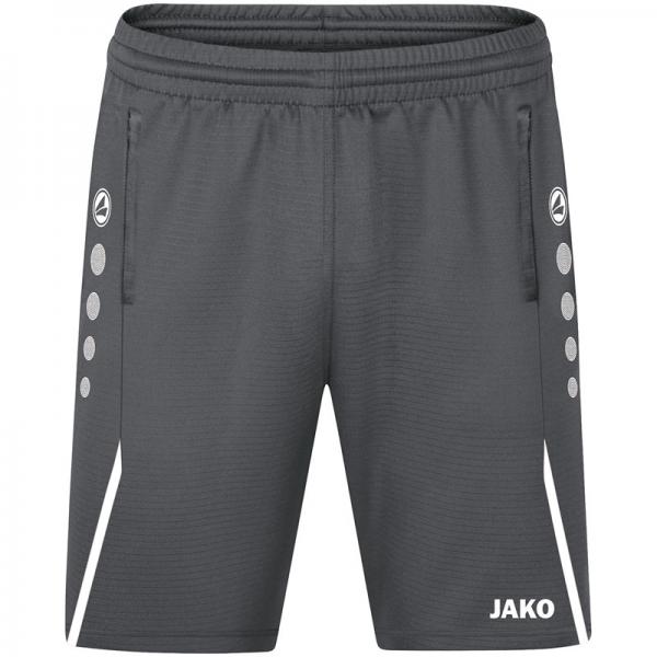 Jako Trainingsshort CHALLENGE anthra light/weiß | 128