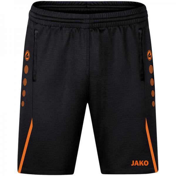 Jako Trainingsshort CHALLENGE schwarz/neonorange | 140