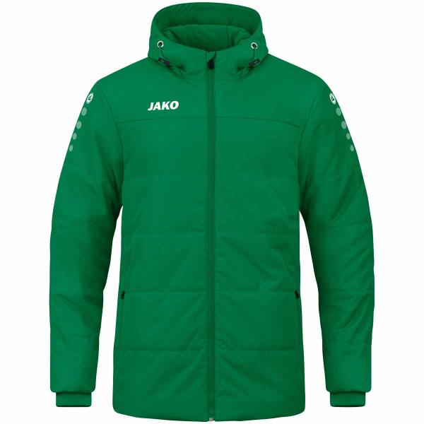 Jako Coachjacke TEAM - mit Kapuze sportgrün | 128