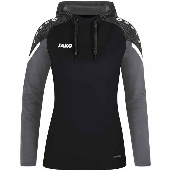 Jako Damen-Hoodie PERFORMANCE schwarz/anthrazit light | 34