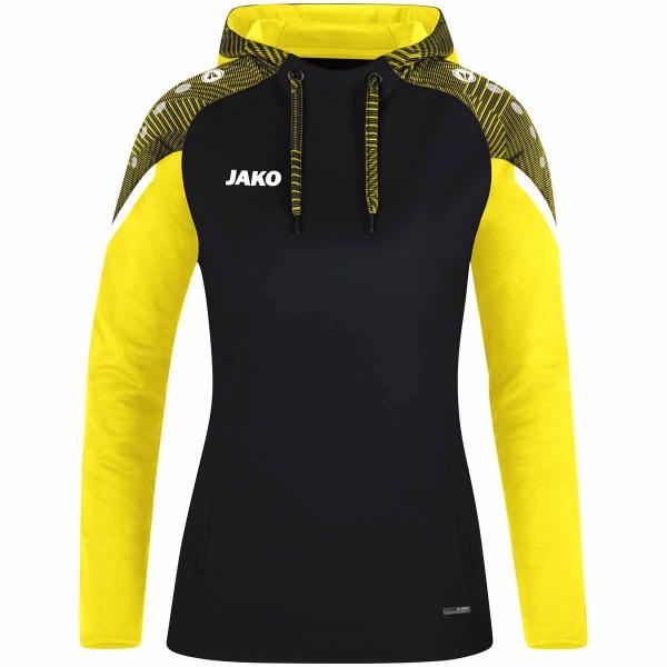 Jako Damen-Hoodie PERFORMANCE schwarz/soft yellow | 36