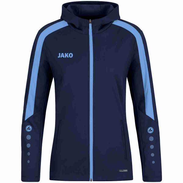 Jako Damen-Kapuzenjacke POWER marine/skyblue | 34