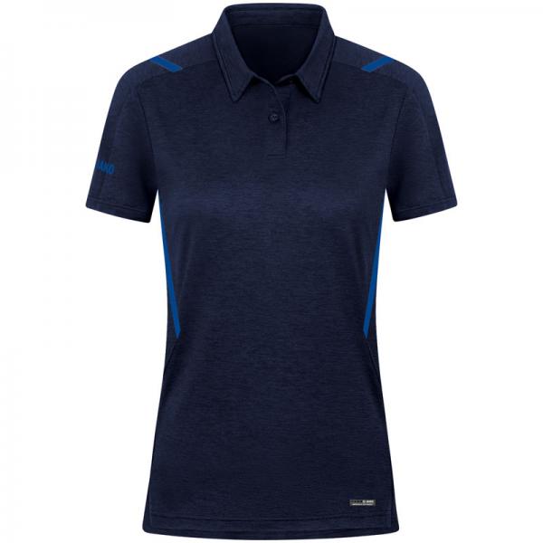 Jako Damen-Poloshirt CHALLENGE marine meliert/royal | 34