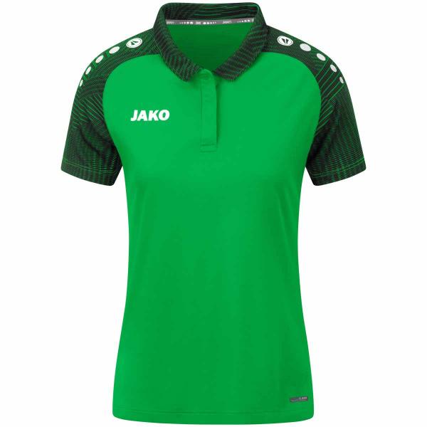 Jako Damen-Poloshirt PERFORMANCE soft green/schwarz | 34