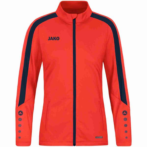 Jako Damen-Polyesterjacke POWER flame/marine | 34