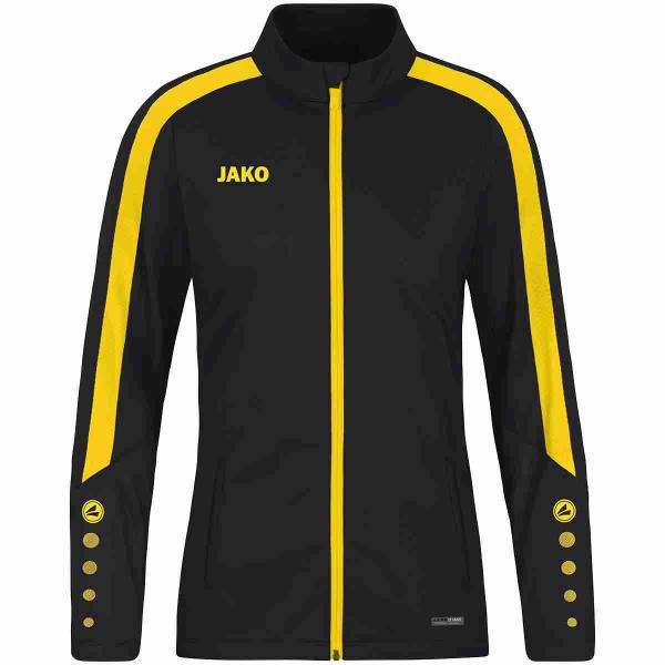 Jako Damen-Polyesterjacke POWER schwarz/citro | 34