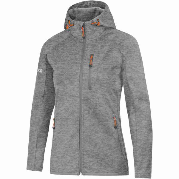 Jako Damen-Softshelljacke LIGHT grau meliert | 34
