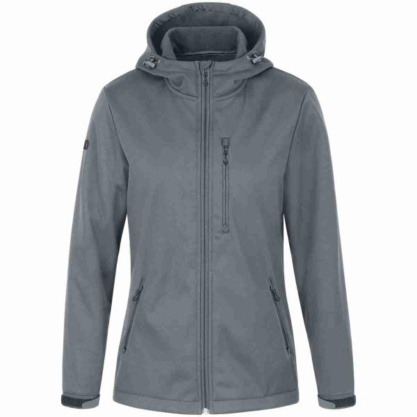 Jako Damen-Softshelljacke PREMIUM steingrau | 34
