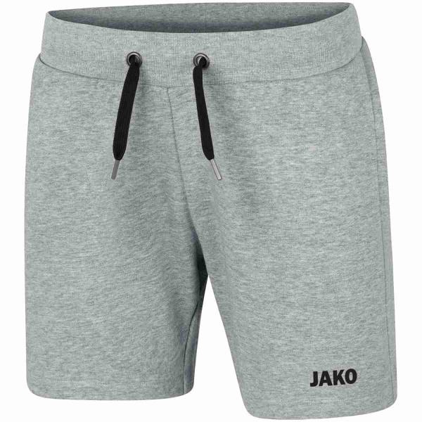 Jako Damen-Sweatshort BASE hellgrau meliert | 34